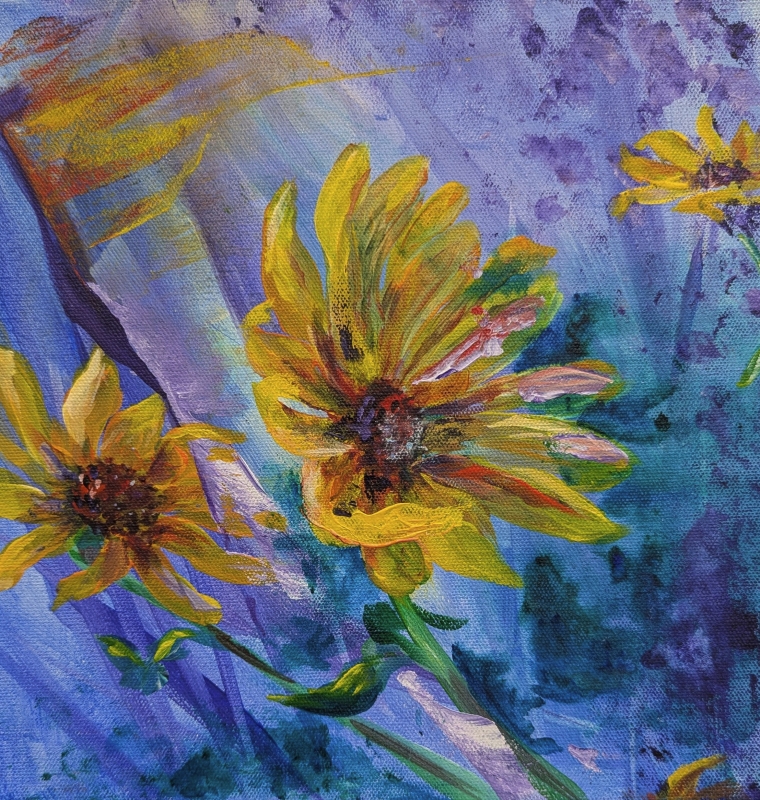 Sunflower Rhapsody by artist Nancy Paton